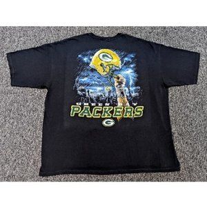 🏈🆕 GREEN BAY PACKERS - PACKERS SKY HELMET T-SHIRT - 4X - NFL - MEN
